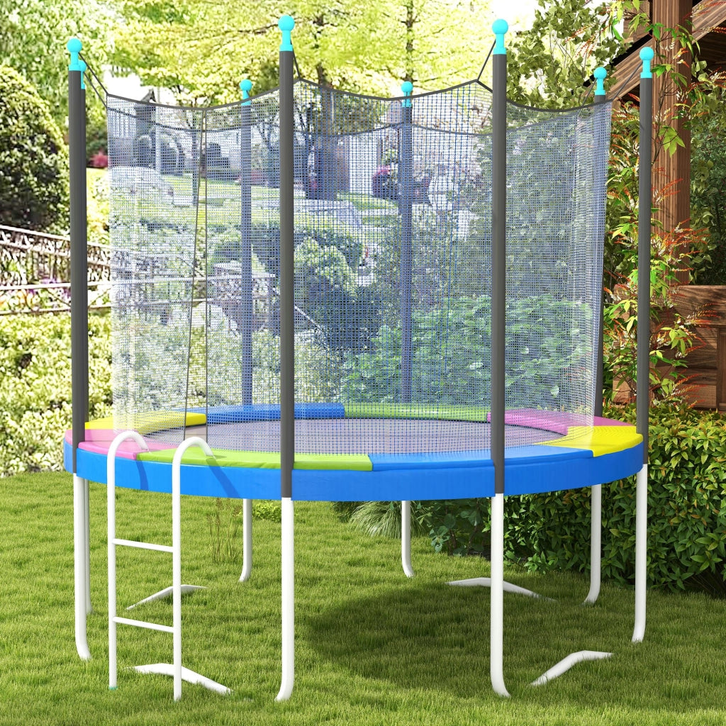 Copertura Tappeto Elastico ?244x30 cm Pieghevole e Portatile, in Plastica, PE e Schiuma, Multicolore