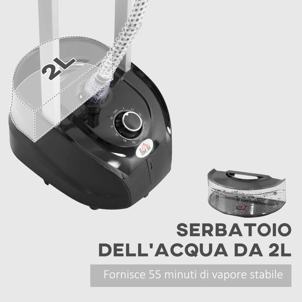 Stiratrice a Vapore Ferro da Stiro Verticale 1950W, 35x25x23cm, Bianco