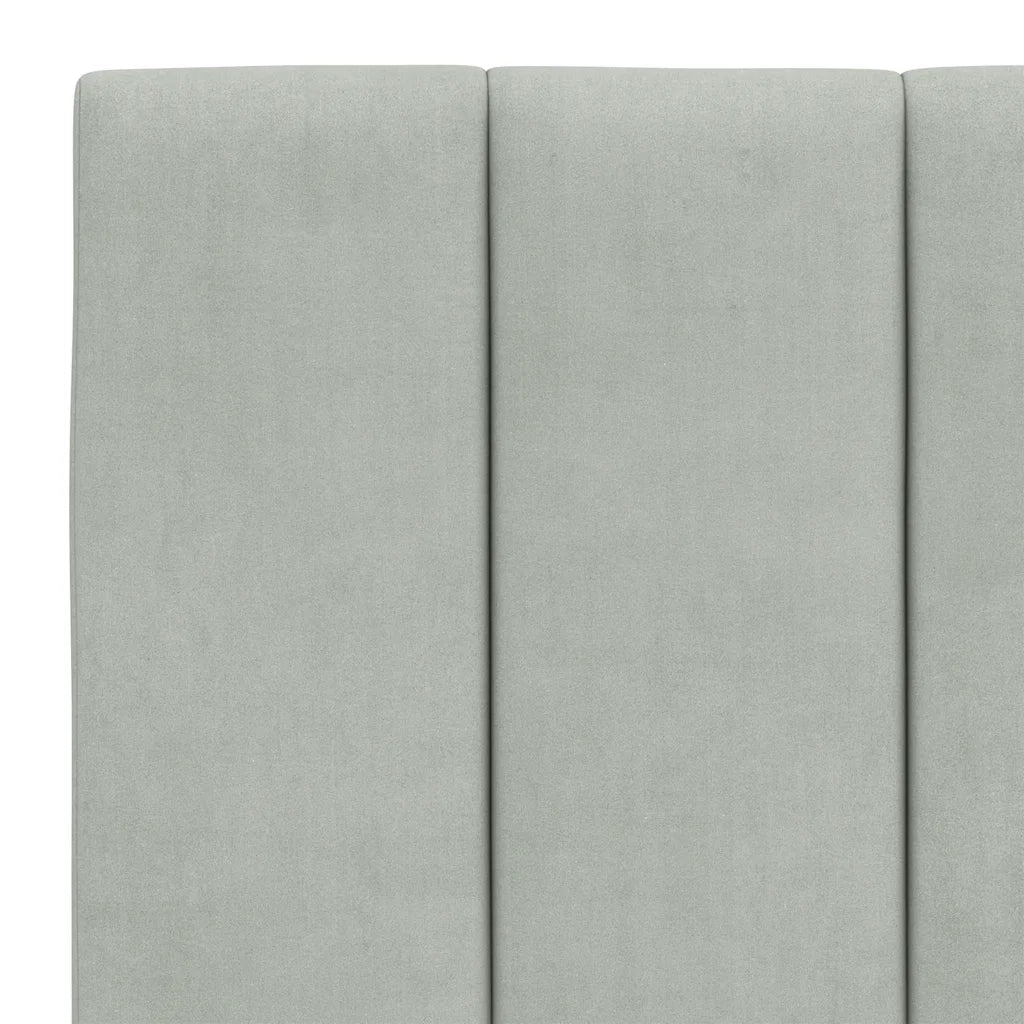 Giroletto senza Materasso Hanko Grigio Chiaro 140x200 cm Velluto 3207849