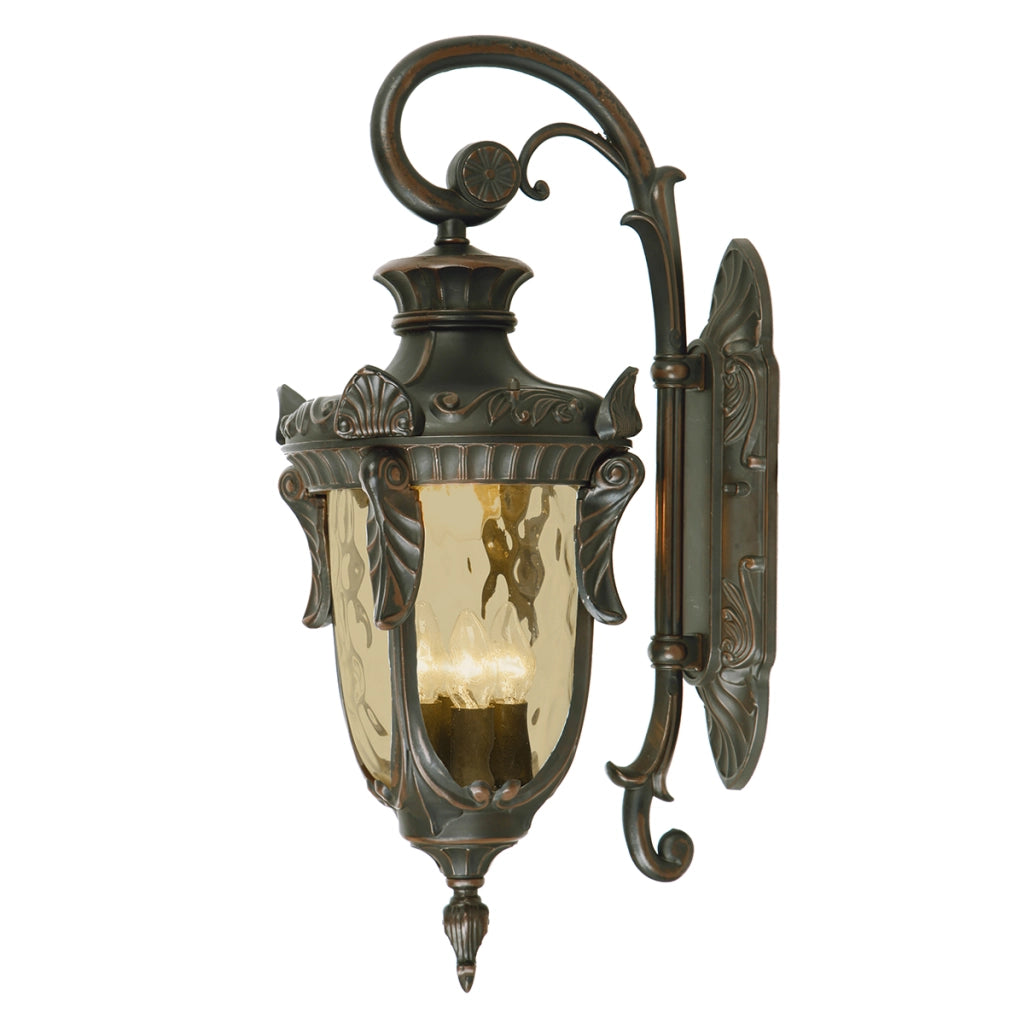 Applique esterna Philadelphia bronzo antico 3xE14 Elstead