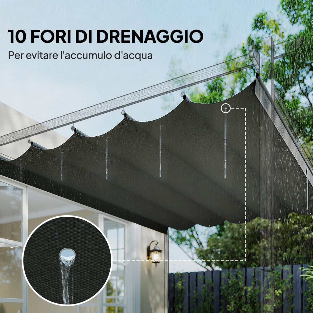 Tettuccio per Gazebo 3x3 m ¨C Minimal ¨C Grigio Chiaro