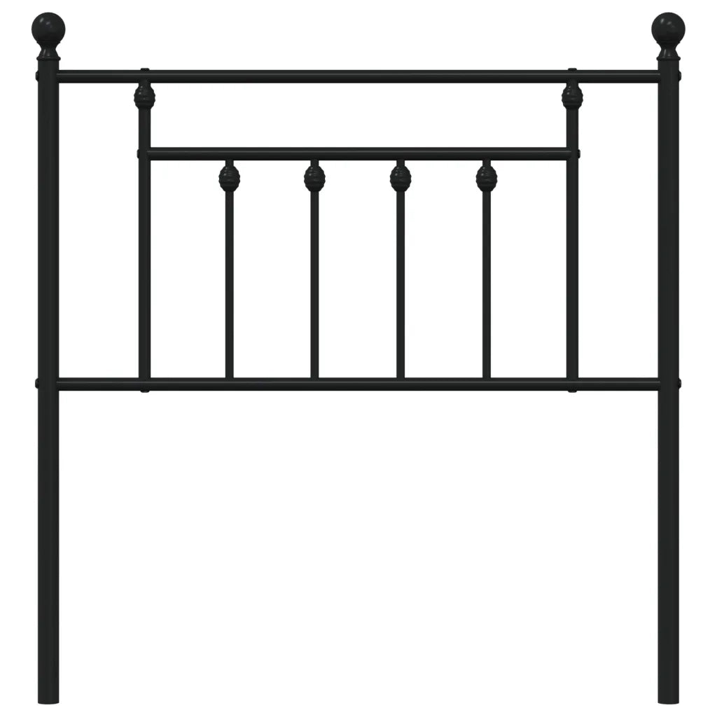 Testiera di Ricambio in Metallo Nero 80 cm 353564