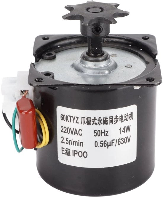 Accessorio per incubatore 220V 14W - Acqua resistente - Facile da utilizzare - Resistente agli urti - Accessorio per incubatore di uova - Alta prestazione - Motore per incubatore