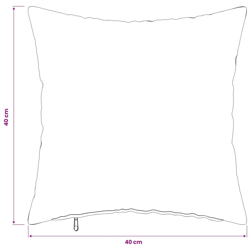 Federa 6 pcs HEERLEN Rosa 40 x 40 cm Bouclé 908486