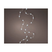 Micro Led luce fissa argento/bianco freddo 295cm 60L a batteria