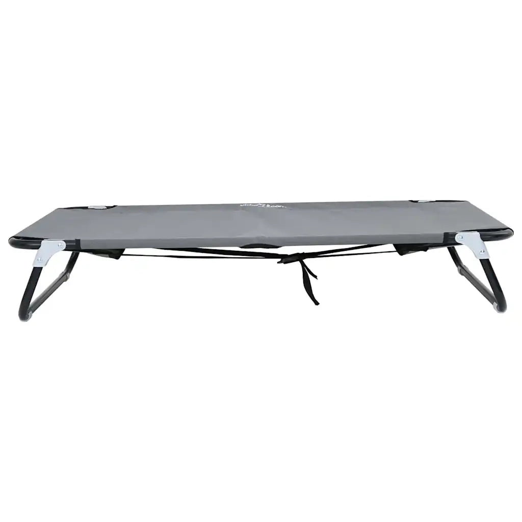 Letto per Cani Grigio chiaro 90 x 55 x 18 cm Acciaio 42008217