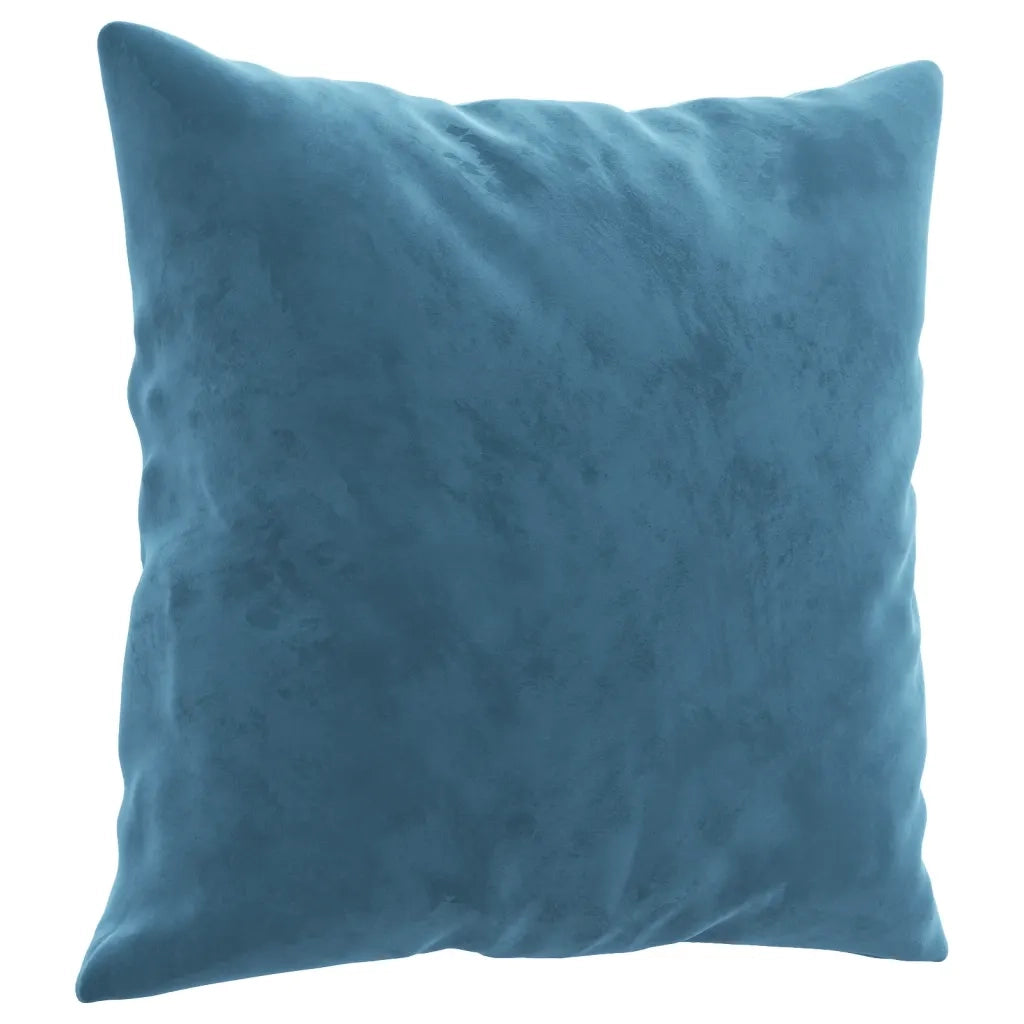 Set di Divani 3 pz con Cuscini Blu in Velluto 3202199