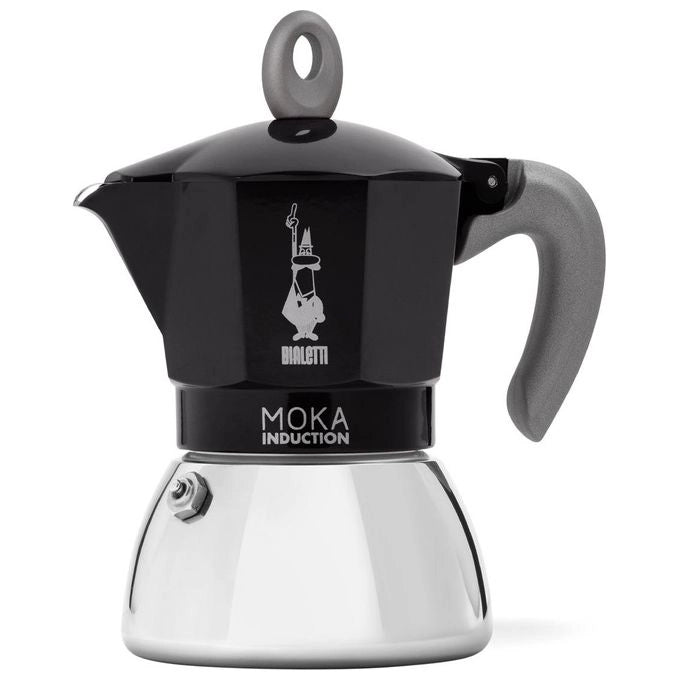 Bialetti 006936 MOKA INDUCTION NERA 6 TZ Moka Capacita' 0,28 L Adatta a piastra induzione colore Nero