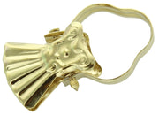 100pz pinza per tende con arco ottonato cod:ferx.13453