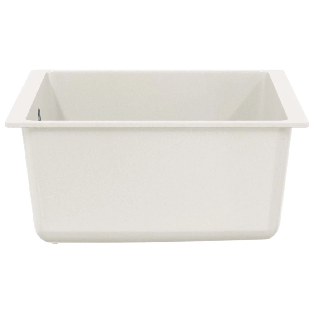 Lavello Bianco 430 x 460 mm 80% Quarzo e 20% Resina