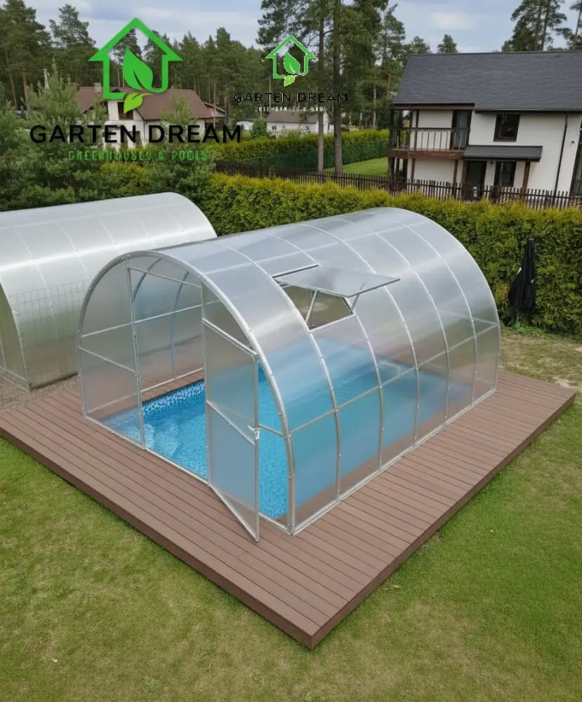 Copertura per Piscina Garten Dream MARINA 3x8 m con Policarbonato 6 mm