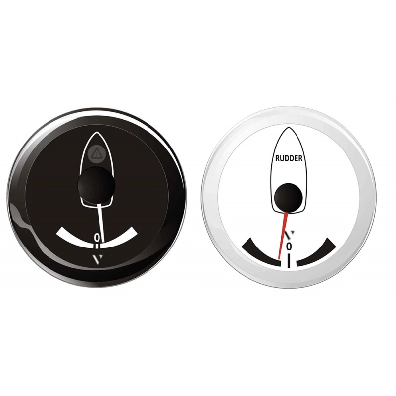 ANGOLO DI BARRA NERO 12/24v FEEDBACK INDICATOR BLACK SCALE -40°/+40°