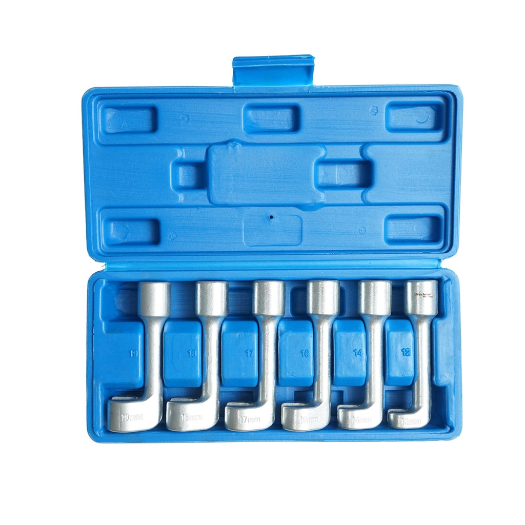 Set di chiavi tubolari per iniettori e condutture, dimensioni 12, 14, 16, 17, 18, 19 mm, Breckner Germany