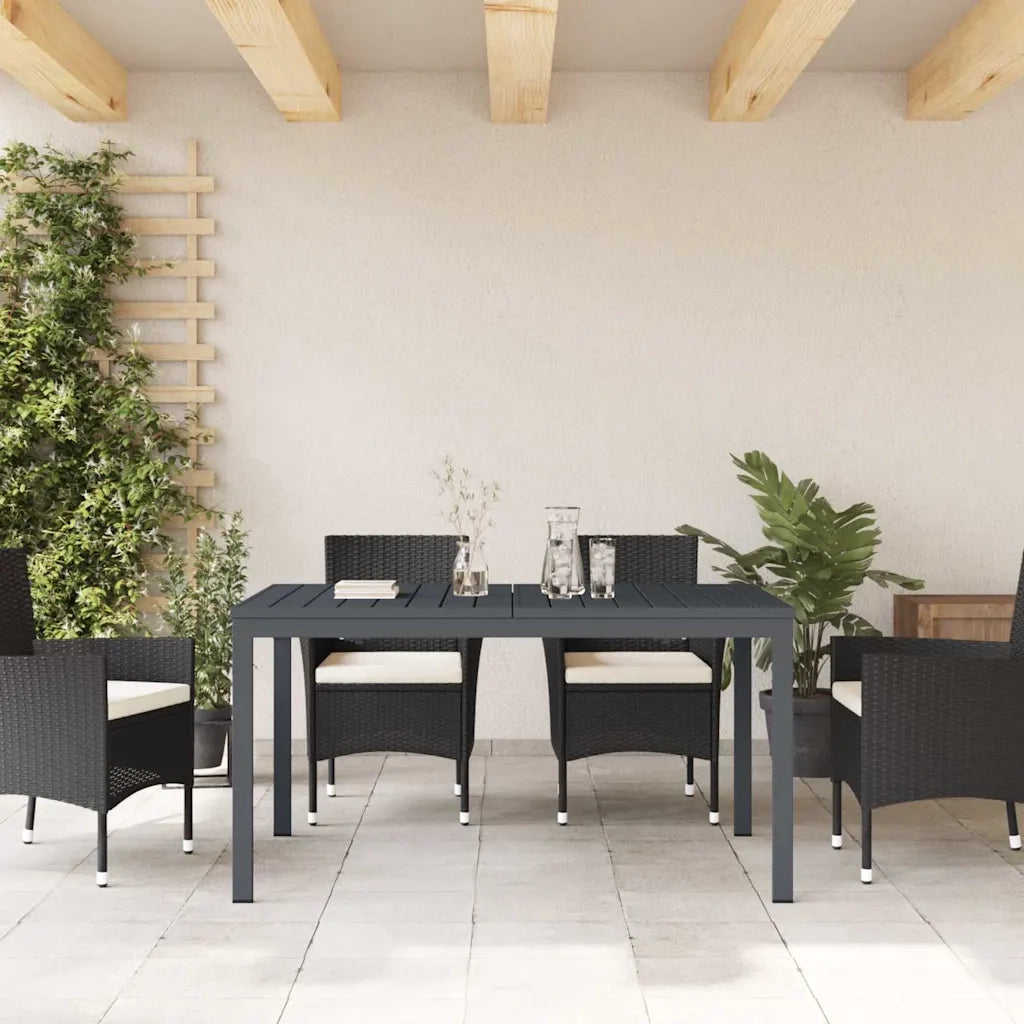 Tavolo da Pranzo da Esterno 2 pcs Antracite 210 x 90 x 73 cm