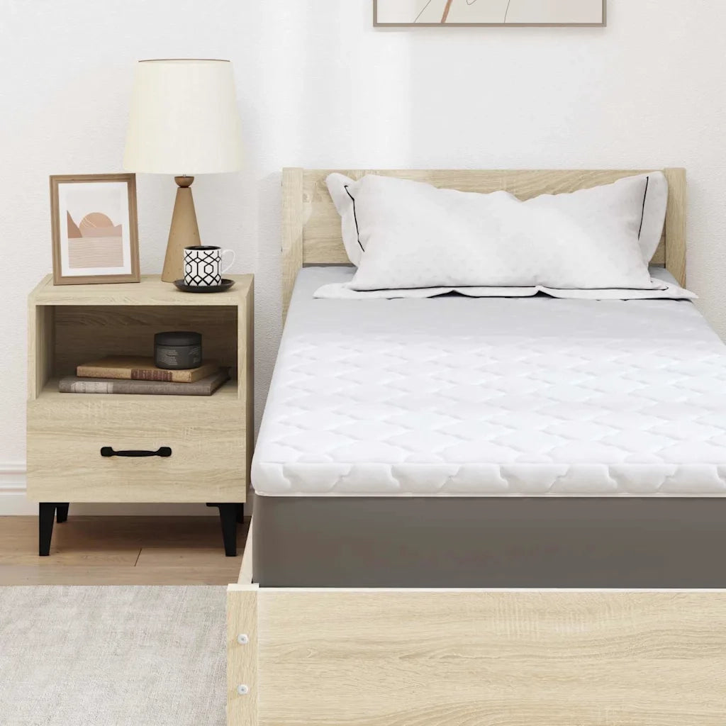 Topper al cocco Bianco 80 x 200 cm Tessuto Jacquard 4106391