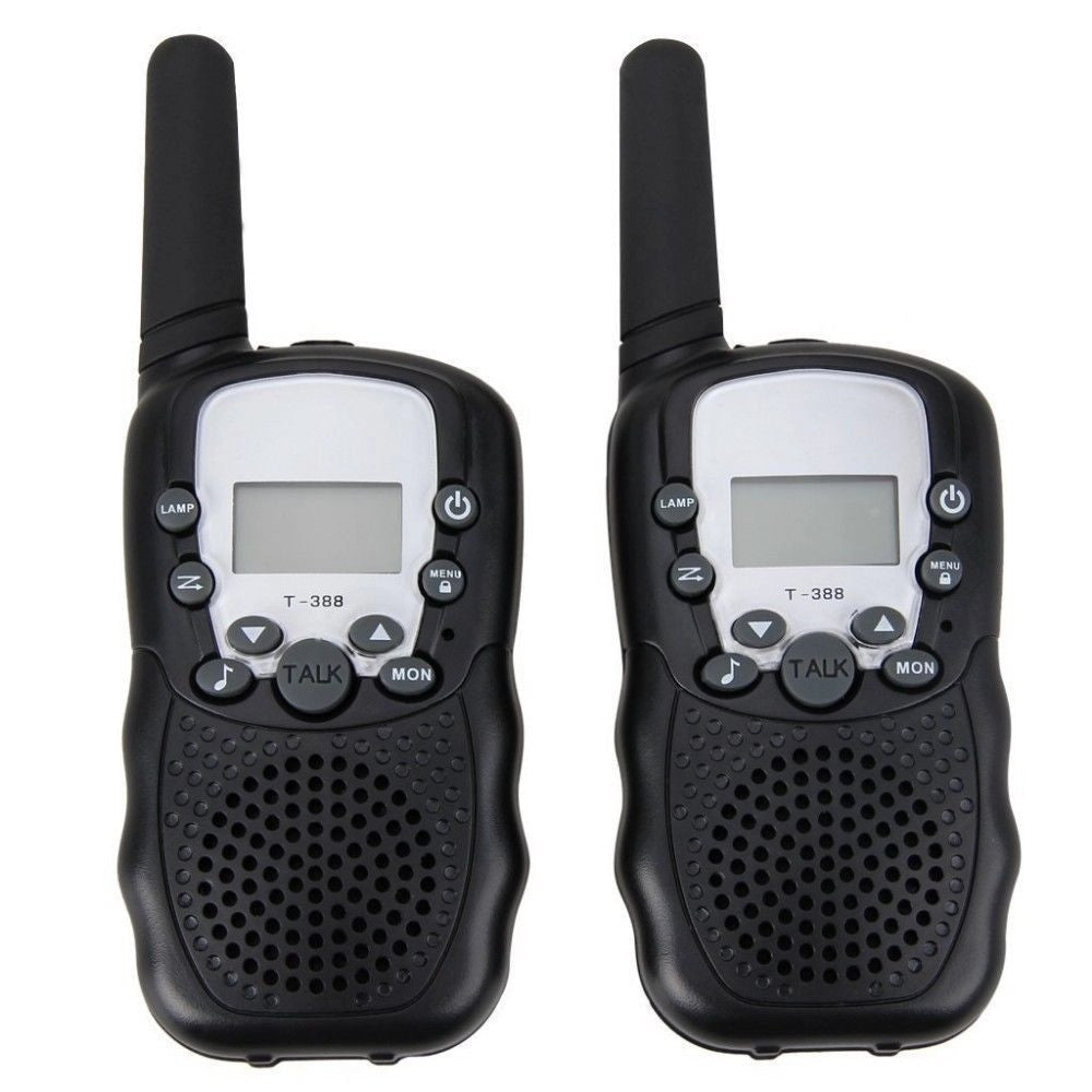 Trade Shop - Coppia Ricetrasmittenti Walkie Talkie 2 Multi Canali Wireless 5 Km Torcia T-388 -