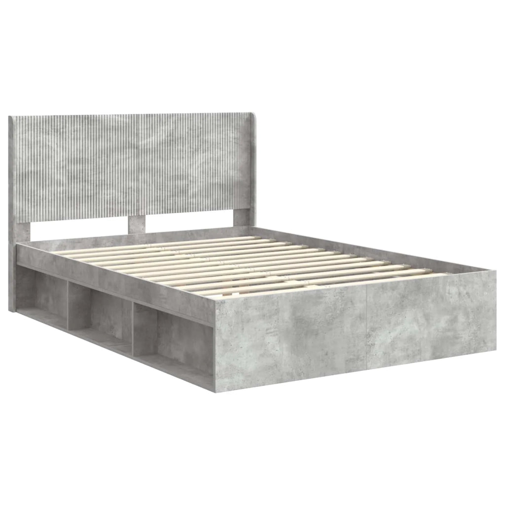 Letto da camera | Struttura del letto con stoccaggio e testata 3 pcs