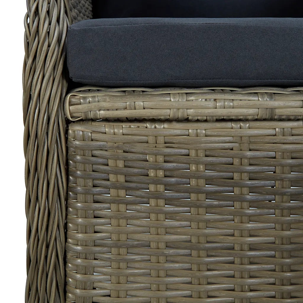 Set da Pranzo da Giardino 9 pz Marrone 3067937