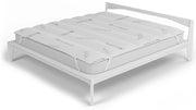 Topper Trapuntato Imbottito Singolo con Elastici Bianco