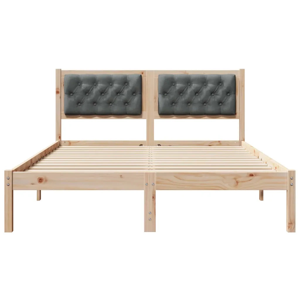 Struttura del letto Grigio scuro 150 x 200 cm Pino massello 878180