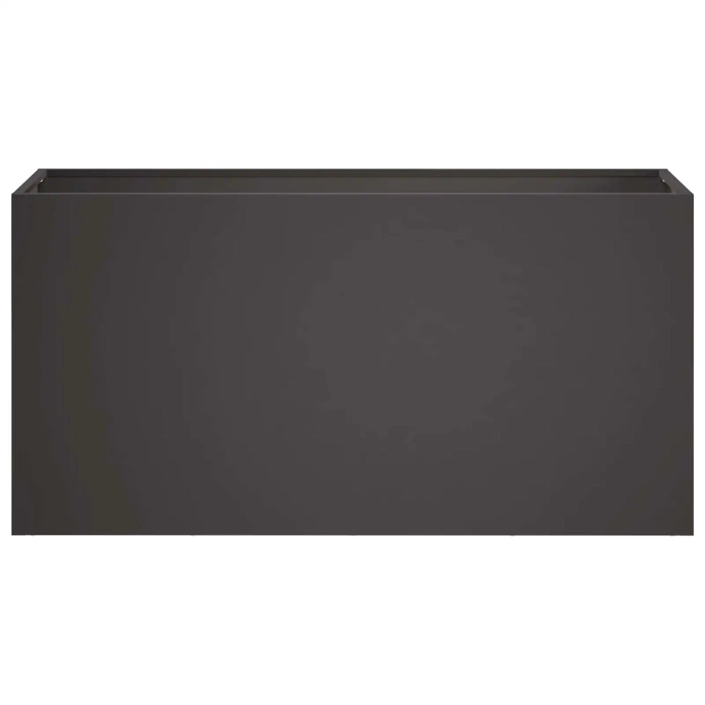 Vaso da giardino 2 pz Nero 100 x 30 x 40 cm 8005611