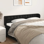 Testiera ad Orecchio-Testata con Orecchie Nera 183x23x78/88 cm in Similpelle 225606