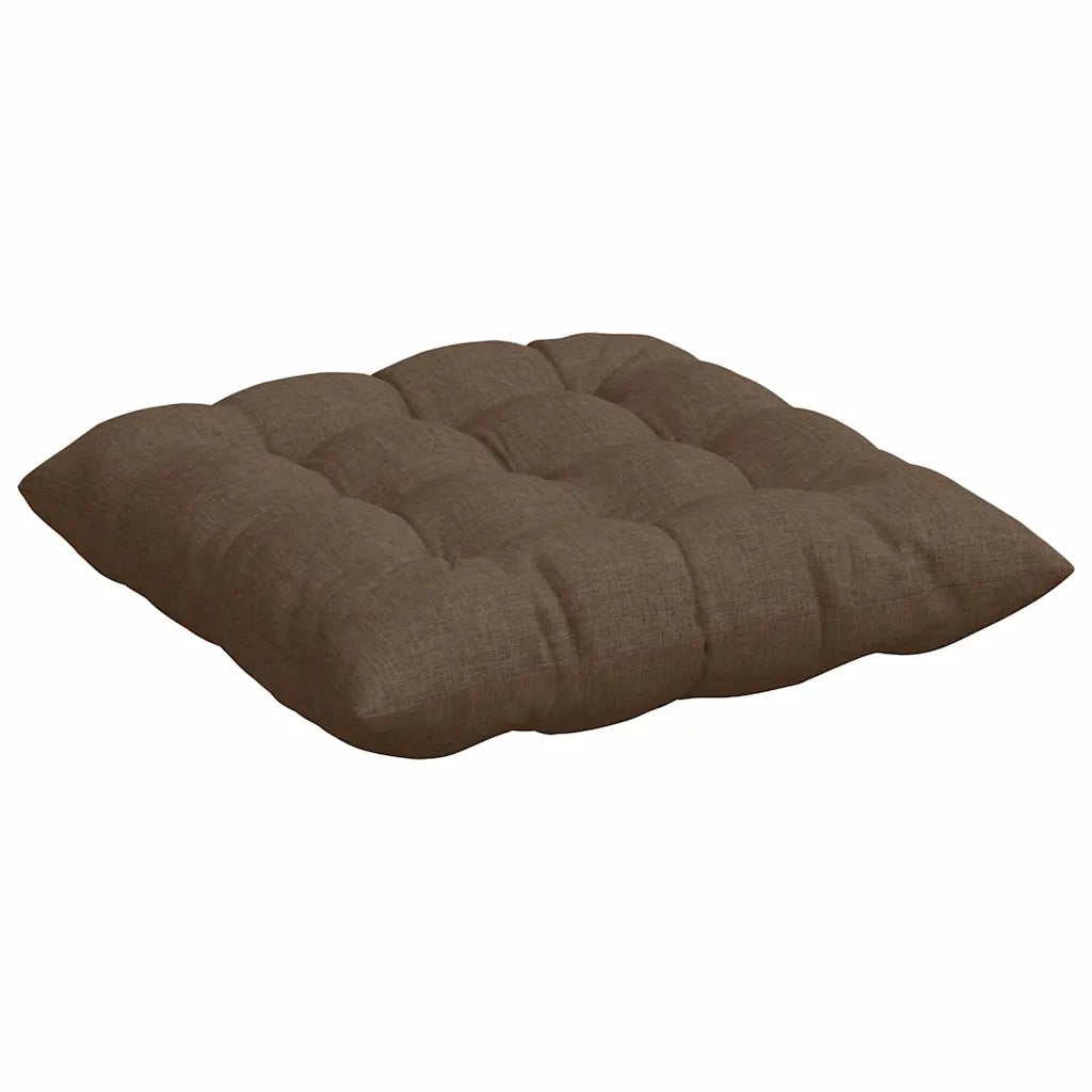 Cuscini per Seduta 4 pcs Marrone 40 x 40 x 6 cm Tessuto 42015150