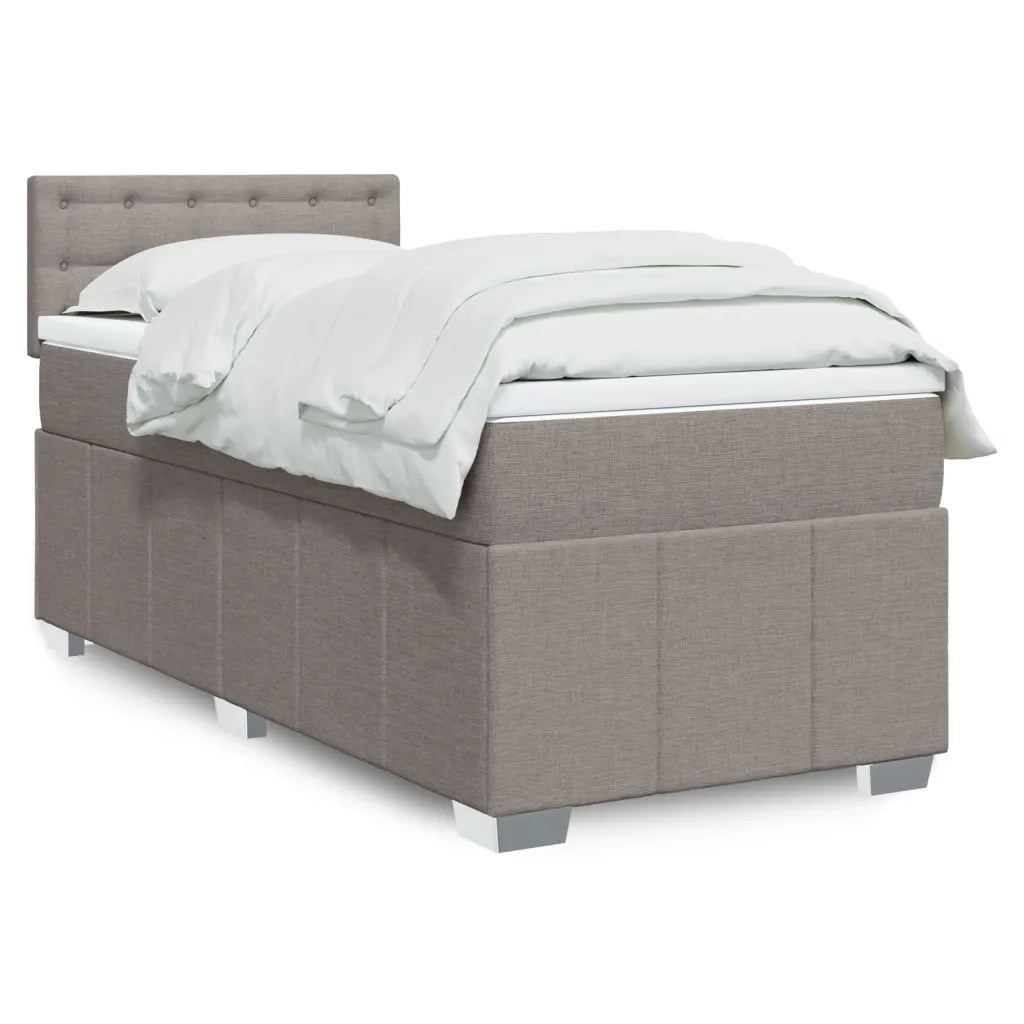 Giroletto a Molle con Materasso Tortora 90x200 cm inTessuto 3289269