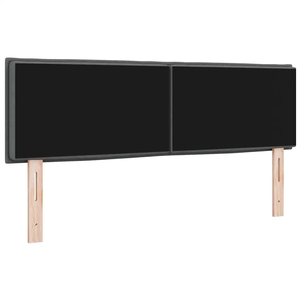 Testiera | Testata Grigio scuro 144 cm Tessuto