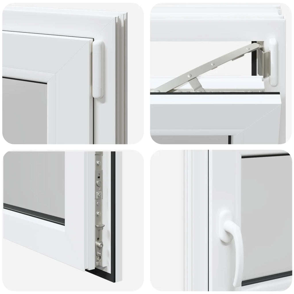 Finestra per Soffitta RISOR Bianco 100 x 50 cm PVC e Vetro 42047207