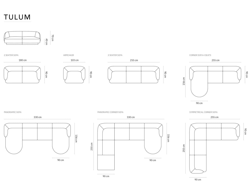 Cosmopolitan Design - Poltrona "Tulum" in velluto blu reale 