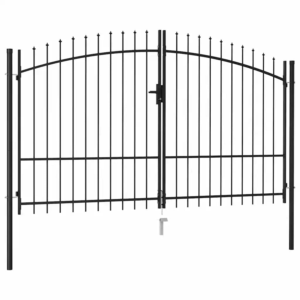 Cancello recinzione Woerden Doppia porta punta 299,5x249,5 cm 145738