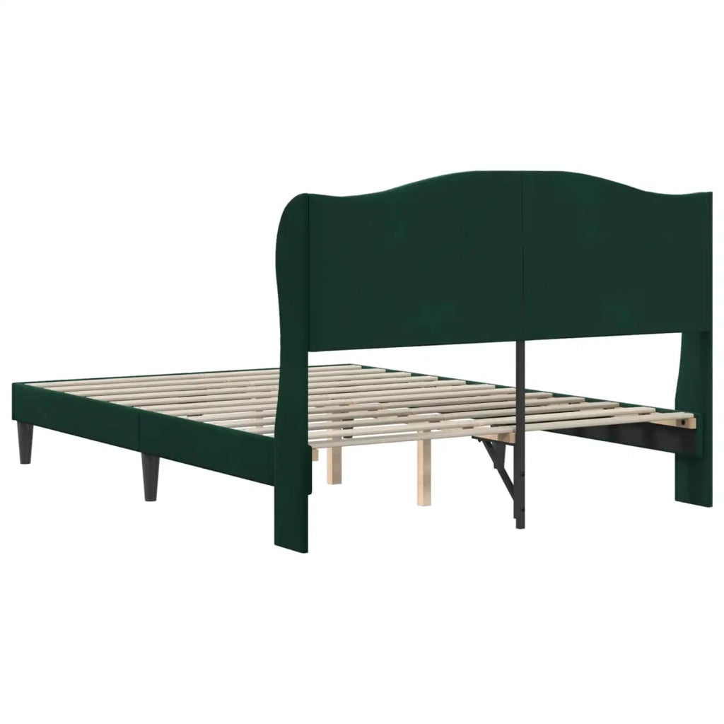 Struttura del letto Verde Scuro 140 x 200 cm Velluto 42027925