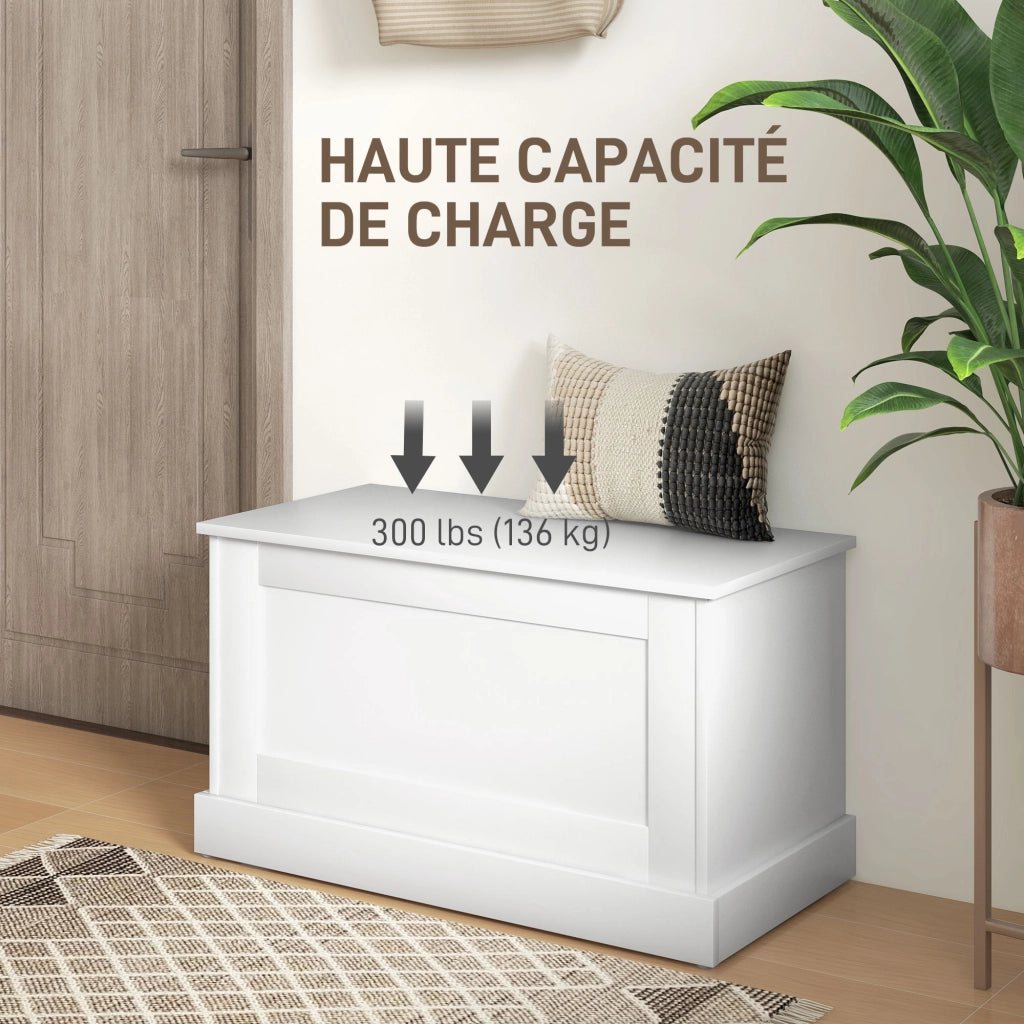 Cassa di legno per giocattoli ¨C Minimal ¨C 80x40x45 cm bianco