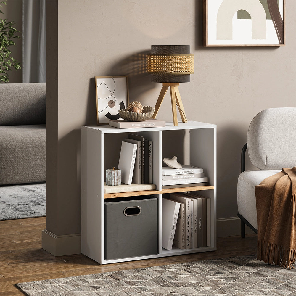 Vicco Scaffale Rovere bianco/dorato 72 x 72.6 cm