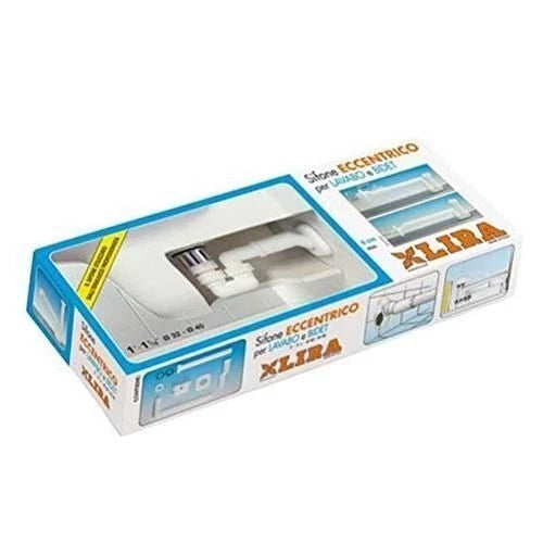 SIFONE eccentrico per lavabo e bidet sospeso  11/4 x Ø 32  40 LIRA