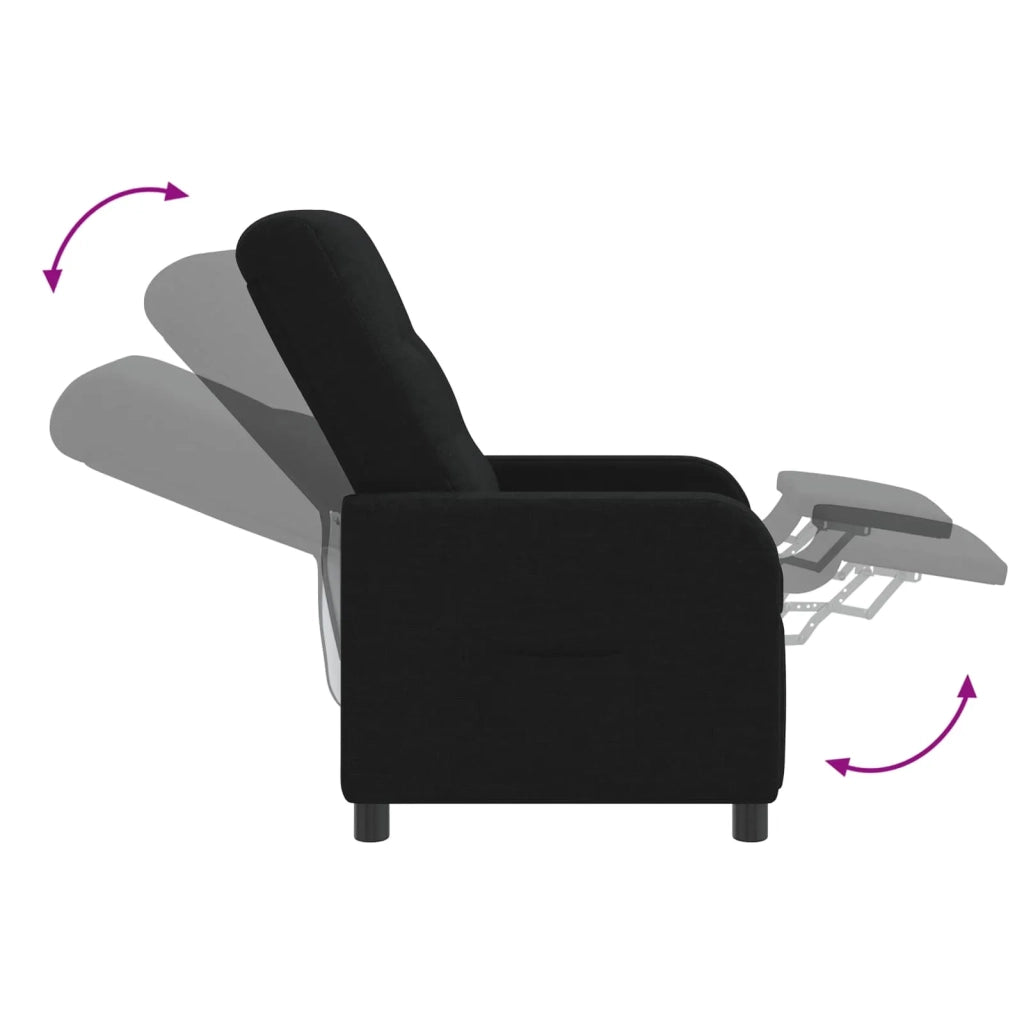 Poltrona Massaggiante Nero Tessuto 42035035