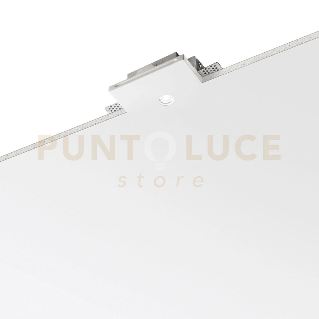 INCASSO LED COMET QUADRATO IN GESSO 7W 900LM 4000K 120X120X28MM IN GESSO VERNICIABILE