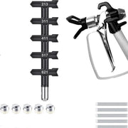 Spazzola a spruzzo senza aria, set B transfrontaliero, comprensivo di protezione bocca spazzola, testa spazzola e filtro spazzola senza aria, adatto per apparecchiature di spruzzo senza aria e accessori vernici.