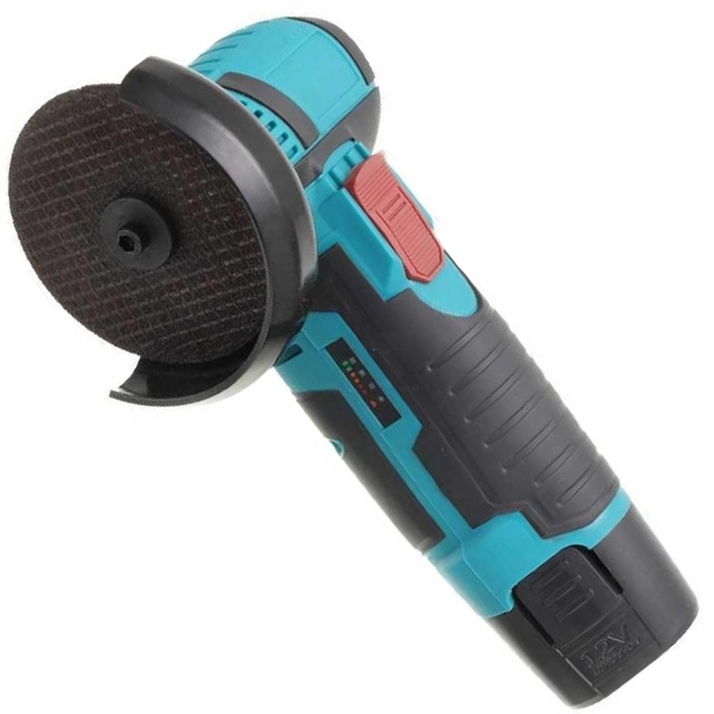 Trade Shop - Mini Flex Smerigliatrice A Doppia Batteria Litio 12v 1.5ah 76mm 19500rpm -