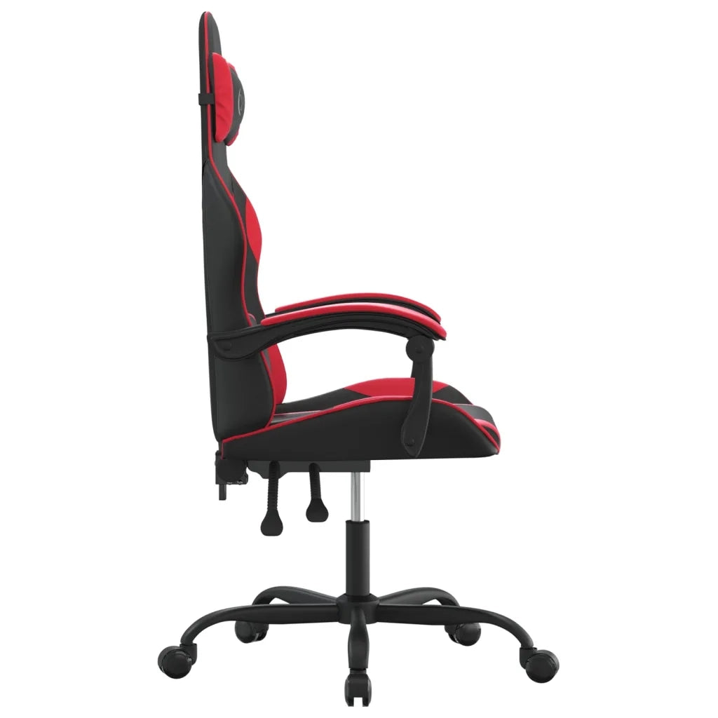 Sedia da Gaming Nera e Rossa in Similpelle 3143867