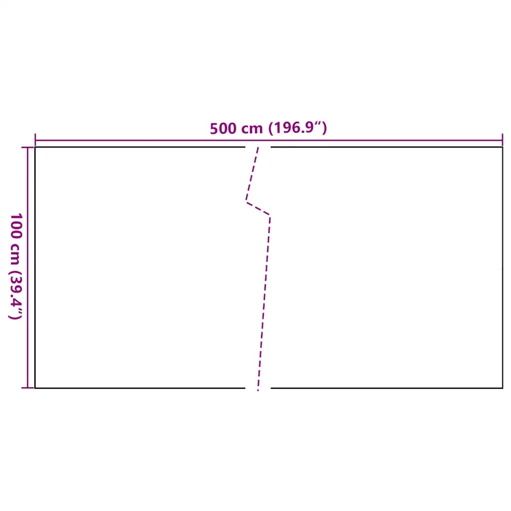 Schermo da balcone | Paravento da Balcone Nero 500x100 cm in Polyrattan