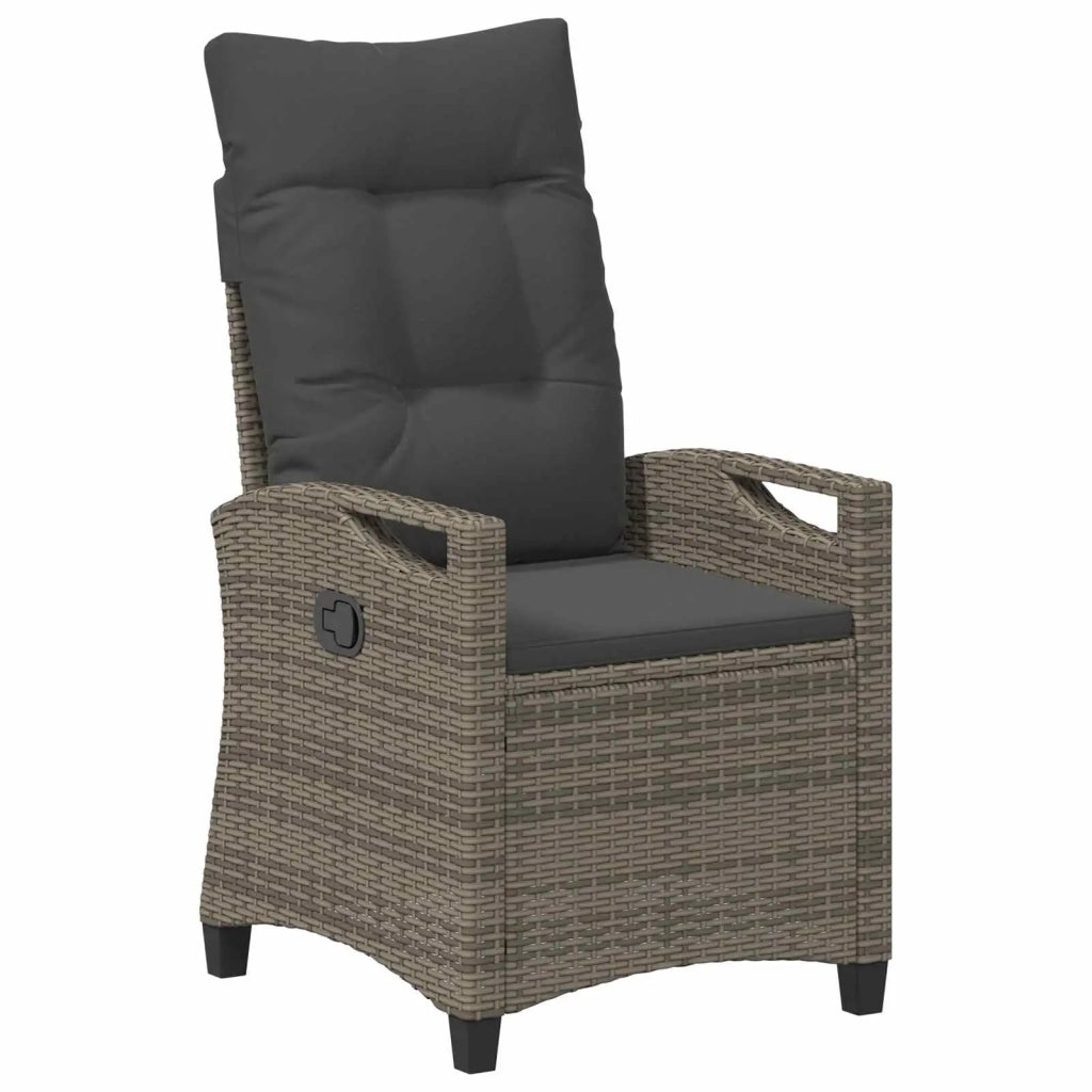 Sedia da Giardino 2 pcs Grigio e Grigio Scuro 56 x 60 x 112 cm