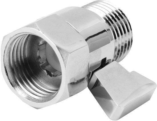 Regolatore di Flusso d'Acqua con Chiave a Sfera - Doccia - Asciugamani Spray - Risparmio Acqua - Interruttore Universale - Facile da Installare