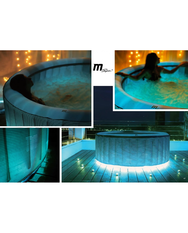 Minipiscina SPA idromassaggio gonfiabile da esterno o interno 204cm accessoriata Mspa Starry