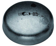 FONDELLO BOMBATO A SALDARE IN ACCIAIO NERO 21/2 MM 76,1