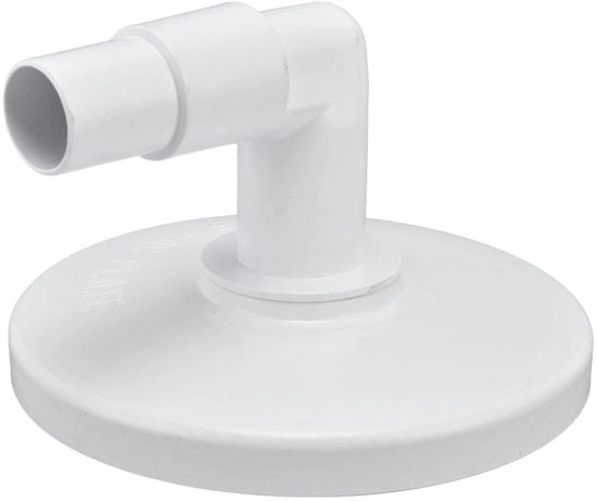 Asciugacqua per piscine con manico a 90° - piastra aspirante in plastica - diametro 18,5 cm - superiore prestazioni di pulizia - aspiratore per piscine