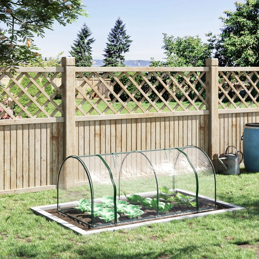 Serra da Giardino ¨C zephmum ¨C 200x100x80 cm Acciaio PVC Trasparente