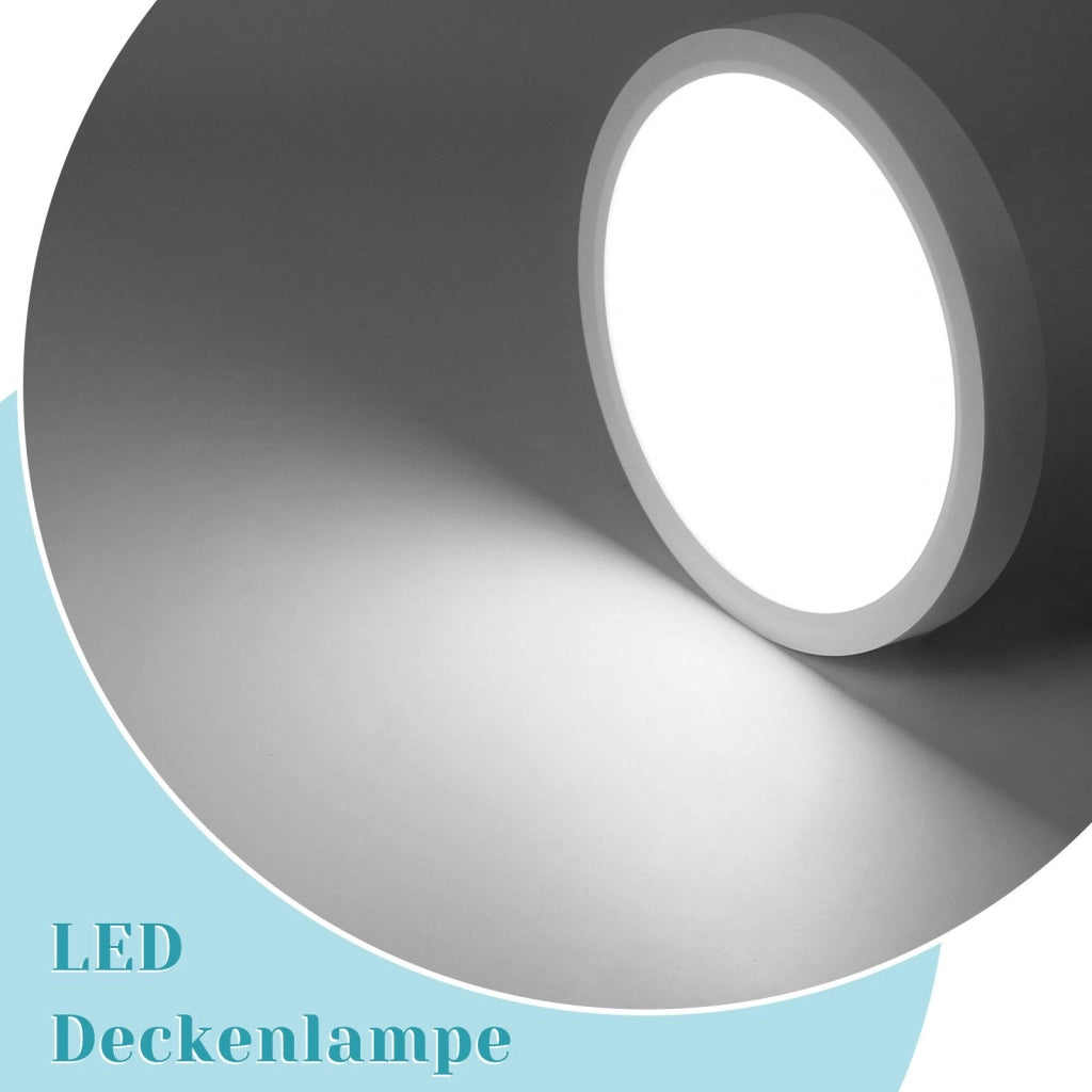 ZMH Lampada da soffitto LED piano 18cm 15W bianco 6000K moderna per cucina corridoio camera letto