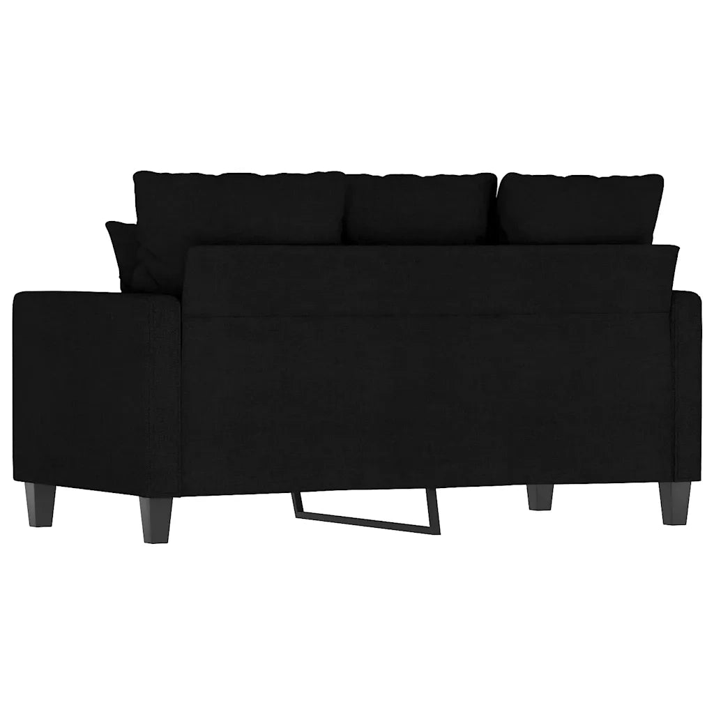 Divano a 2 Posti-Sofa 2 Posti Nero 120 cm in Tessuto 249220